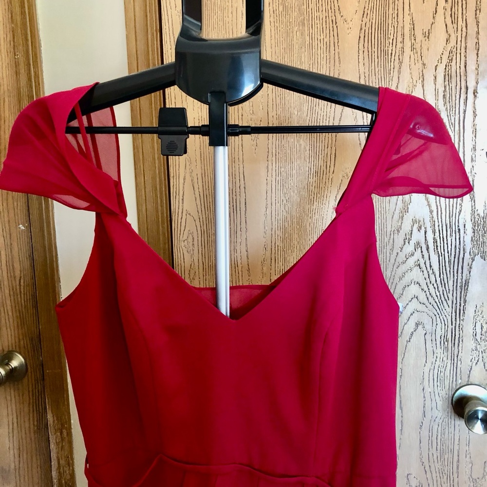 Elegant Fuchsia Maxi Dress